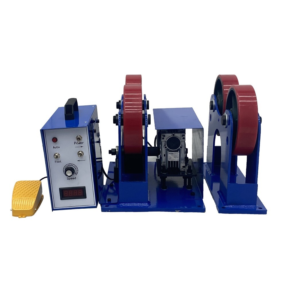 110V Welding Tank Positioner Rotating Welding Turning Roll Welding Rotator 120W