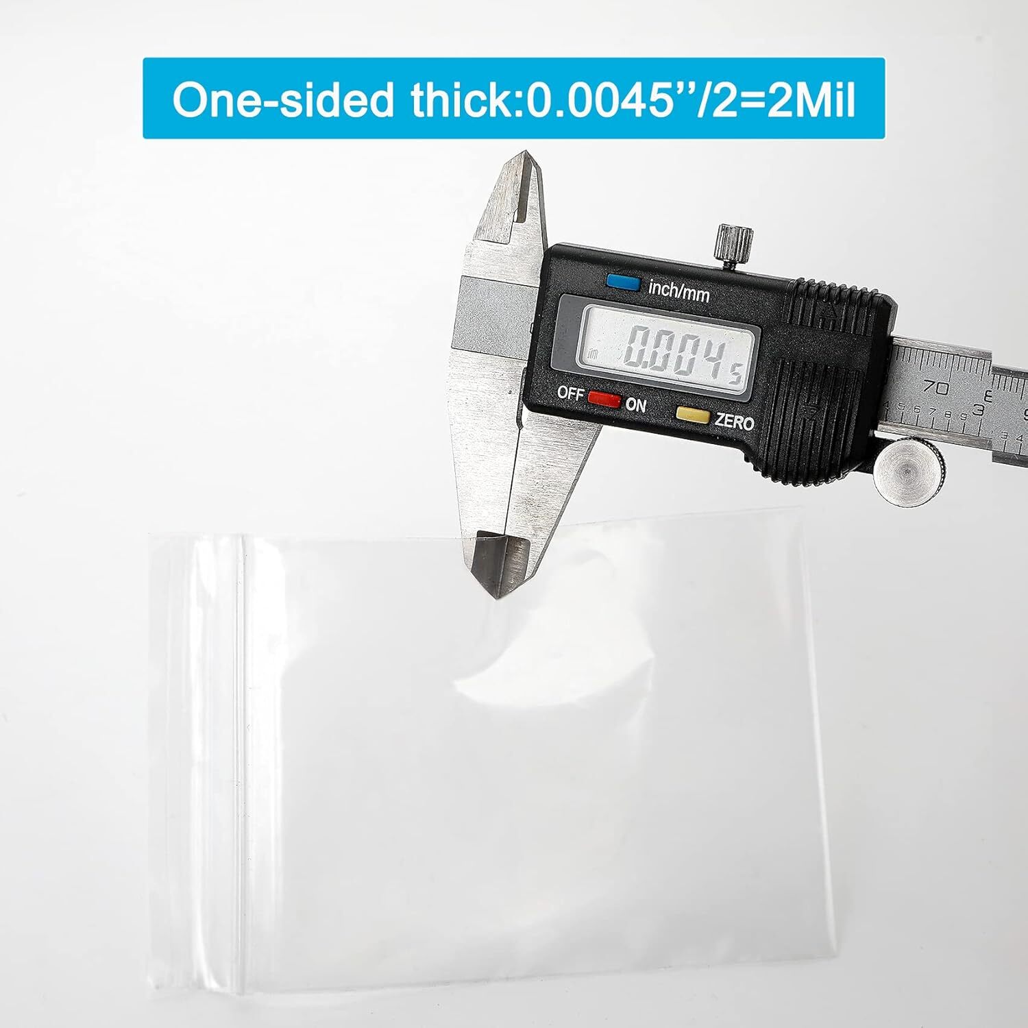 3”x 4″, 100 pcs 2 mil Clear Plastic Reclosable Zip Zipper Lock Jewelry Bags