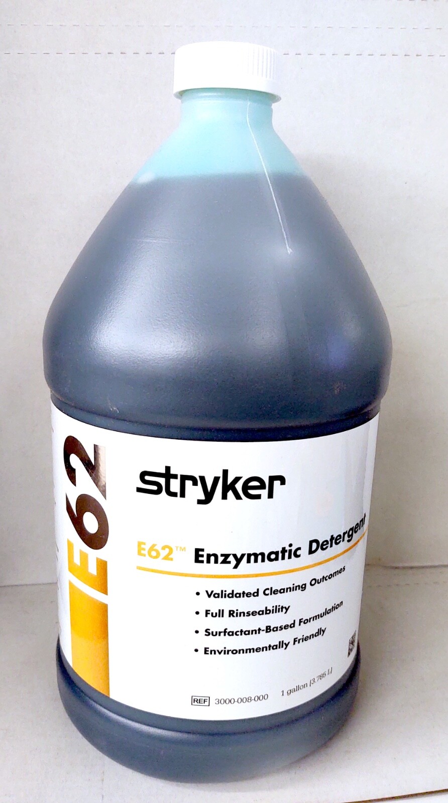 Stryker E62 Enzymatic Detergent 1 Gallon 3000-008-000 (2027/04)