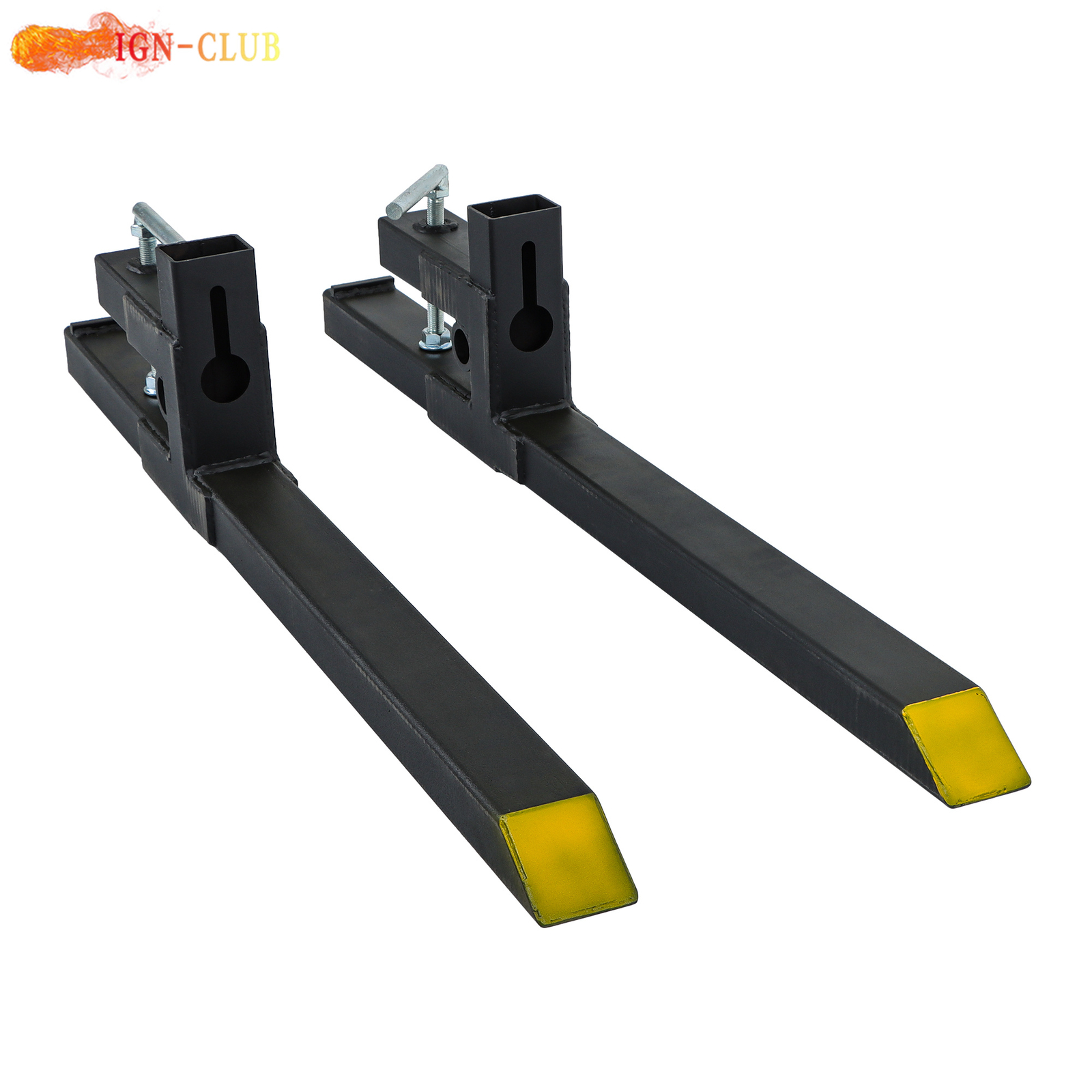 Clamp on Pallet Forks Tractor Forks Heavy Duty Bucket Fork 43″ 2000 lbs