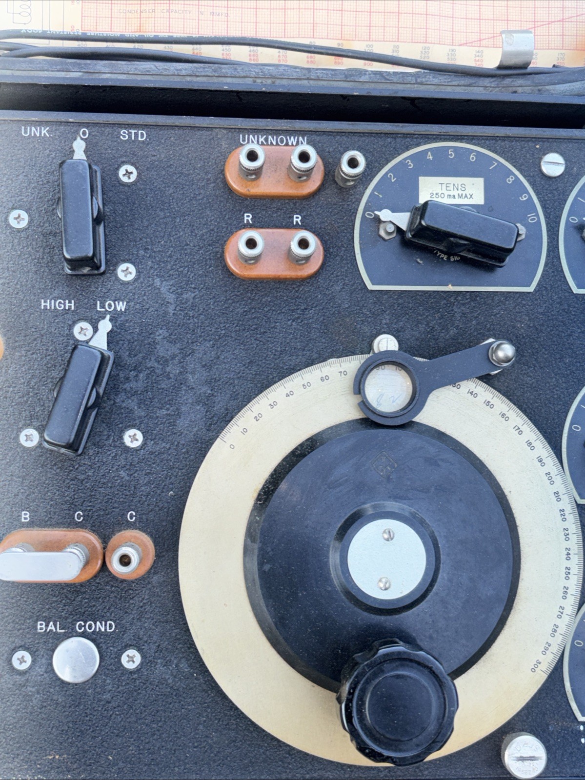 Vintage US NAVY- Bureau Ships ZM-6/U Or CA-1280 RF RF Impedance Measuring Unit
