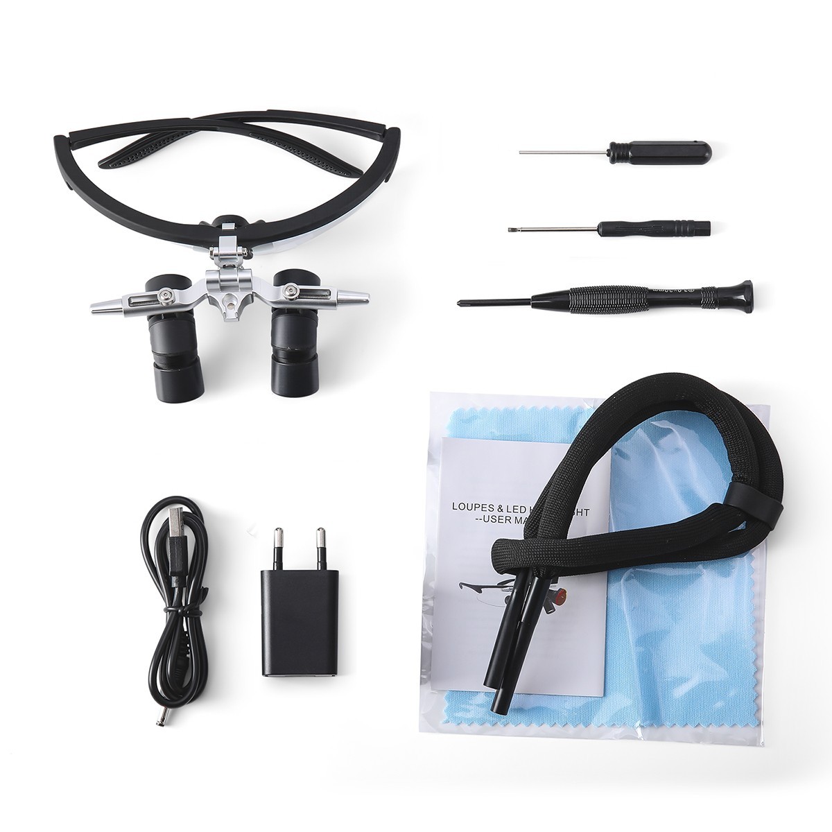 4.0X Dental Surgical Ergonomic Ergo Binocular Loupes Ultralight Magnification