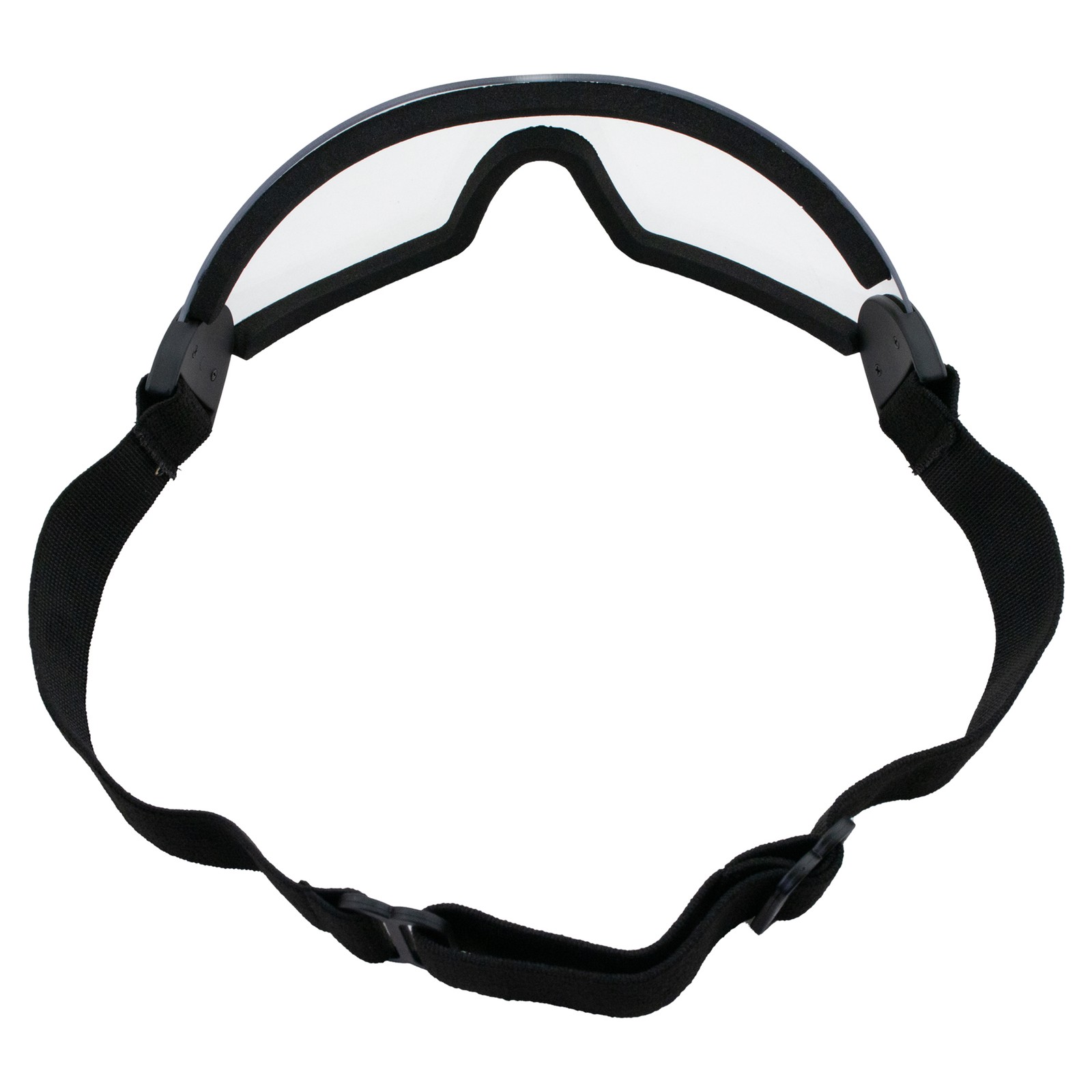 2 Flare Padded Riding Goggles Black & 1 Clear Lens & 1 Smoke Lens