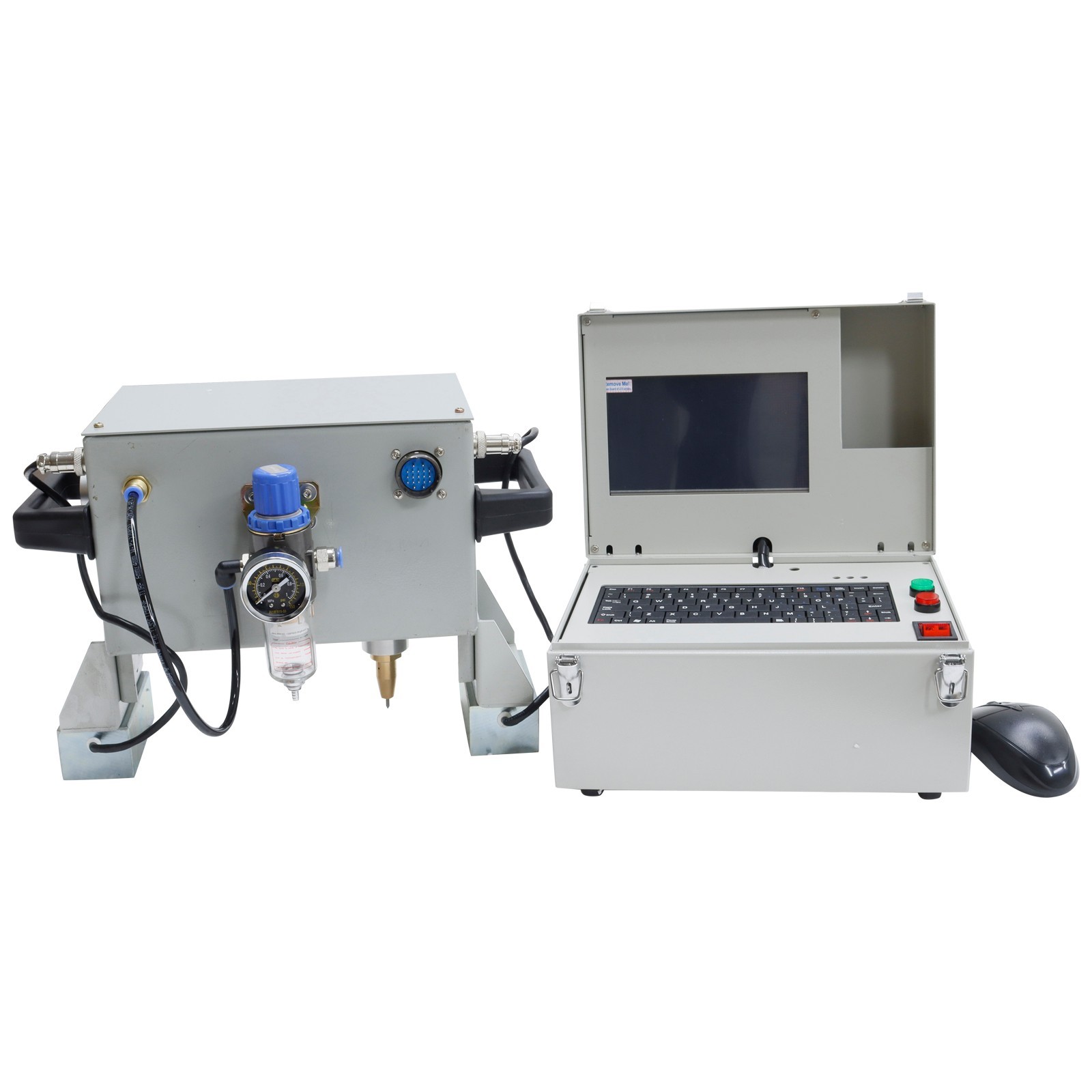 Handheld Pneumatic Engraver 5.1×1.9in Dot Peen Metal Marking Engraving Machine