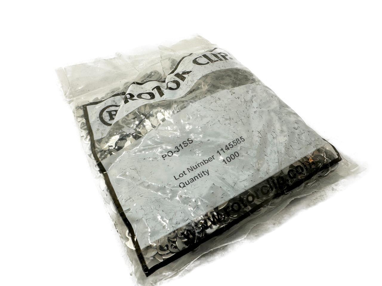 Pack of 1000 Rotor Clip PO-31SS NEW FREE FAST SHIP