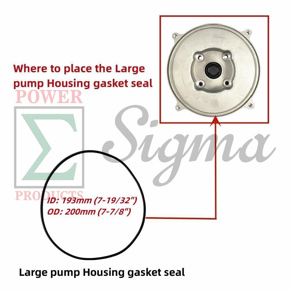 Gasket and Mechanical Seal For Predator 2″ in. 212cc Semi-Trash Water Pump 63405