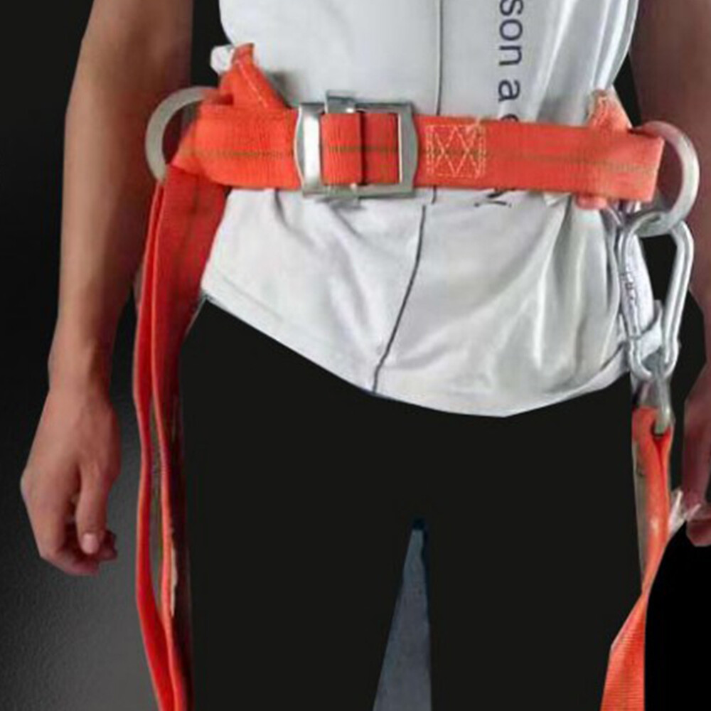 Tree/Pole Climbing Spike Set Safety Belt Rope Lanyard w/ Carabiner 2 Gear Hook