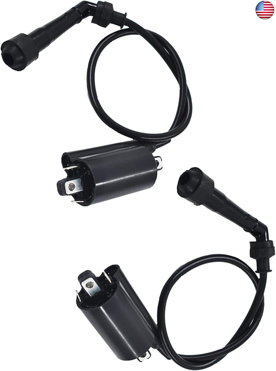waltyotur 2Pcs Motorcycle Ignition Coils Replacement for Kawasaki EX500 EX500A