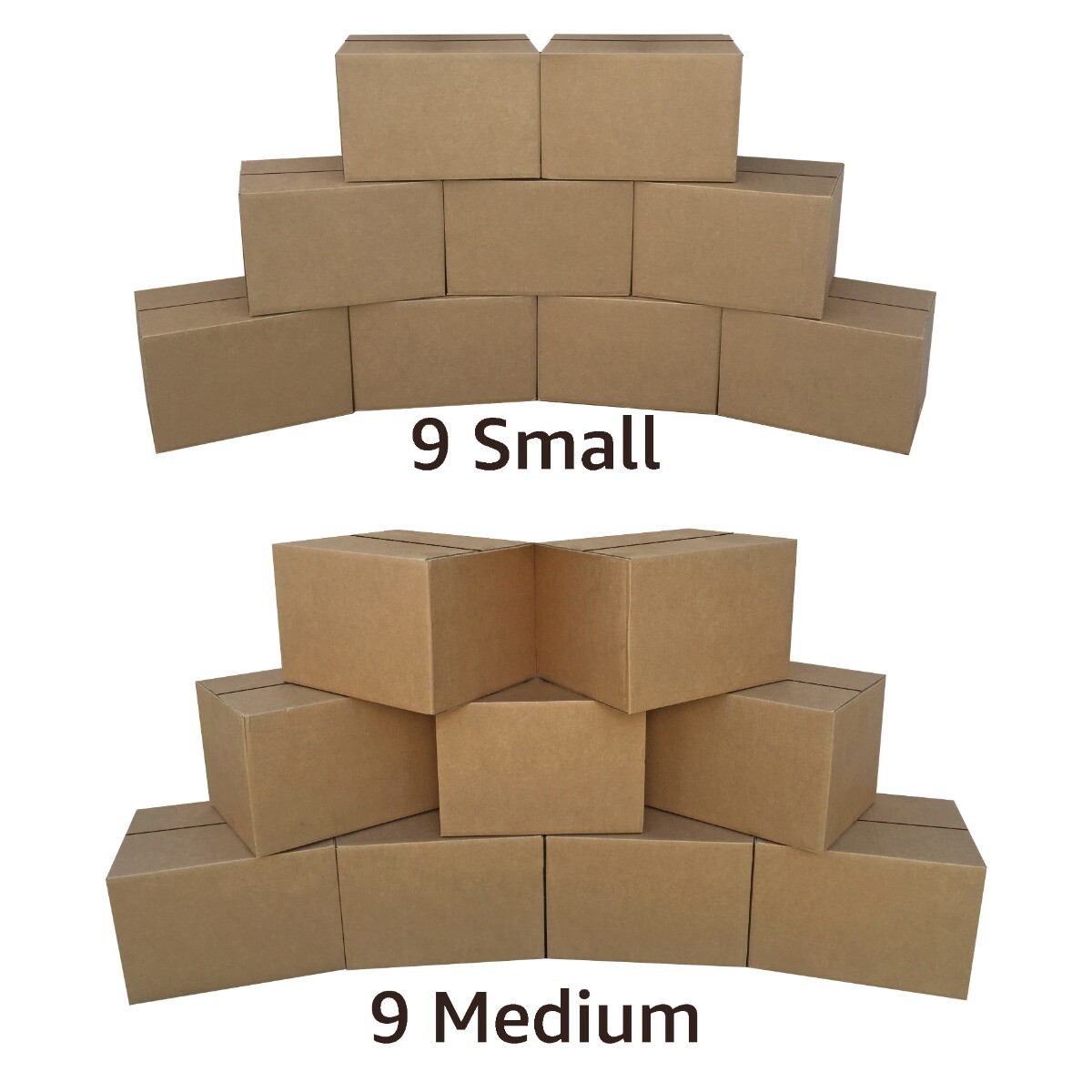 UBMOVE Basic Moving Boxes Kit #1 + Supplies 18 Moving Boxes, Bubble, & Tape