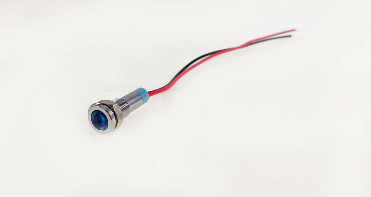 Procraft 6mm 115v LED Indicator Lamp Blue 6ZSD.X-115-B