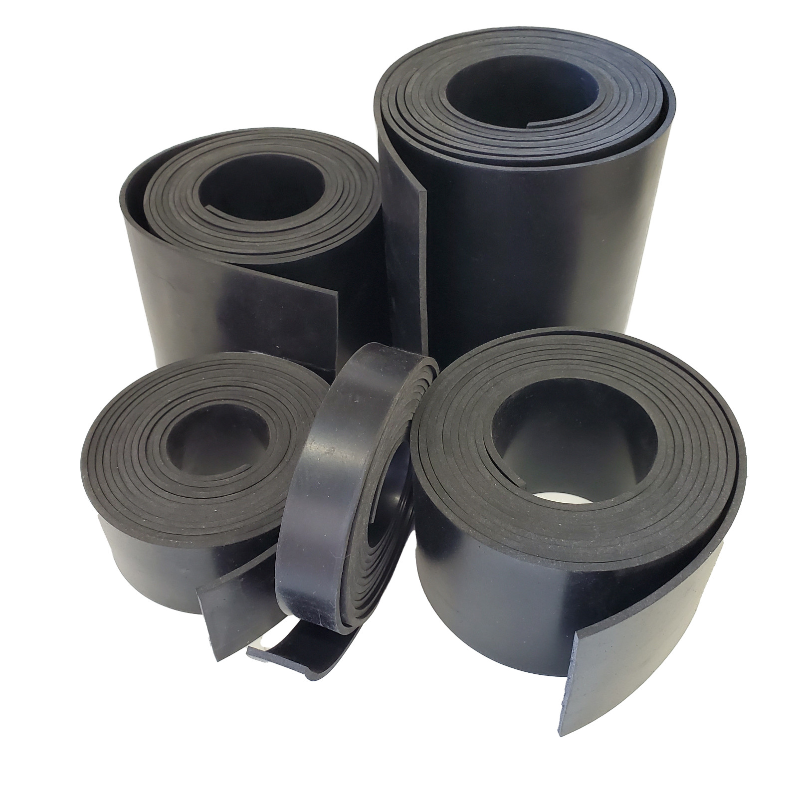 Neoprene Rubber Sheet Solid 1/8 Thick x 36″ wide x 12″ long 60A Duro, Black