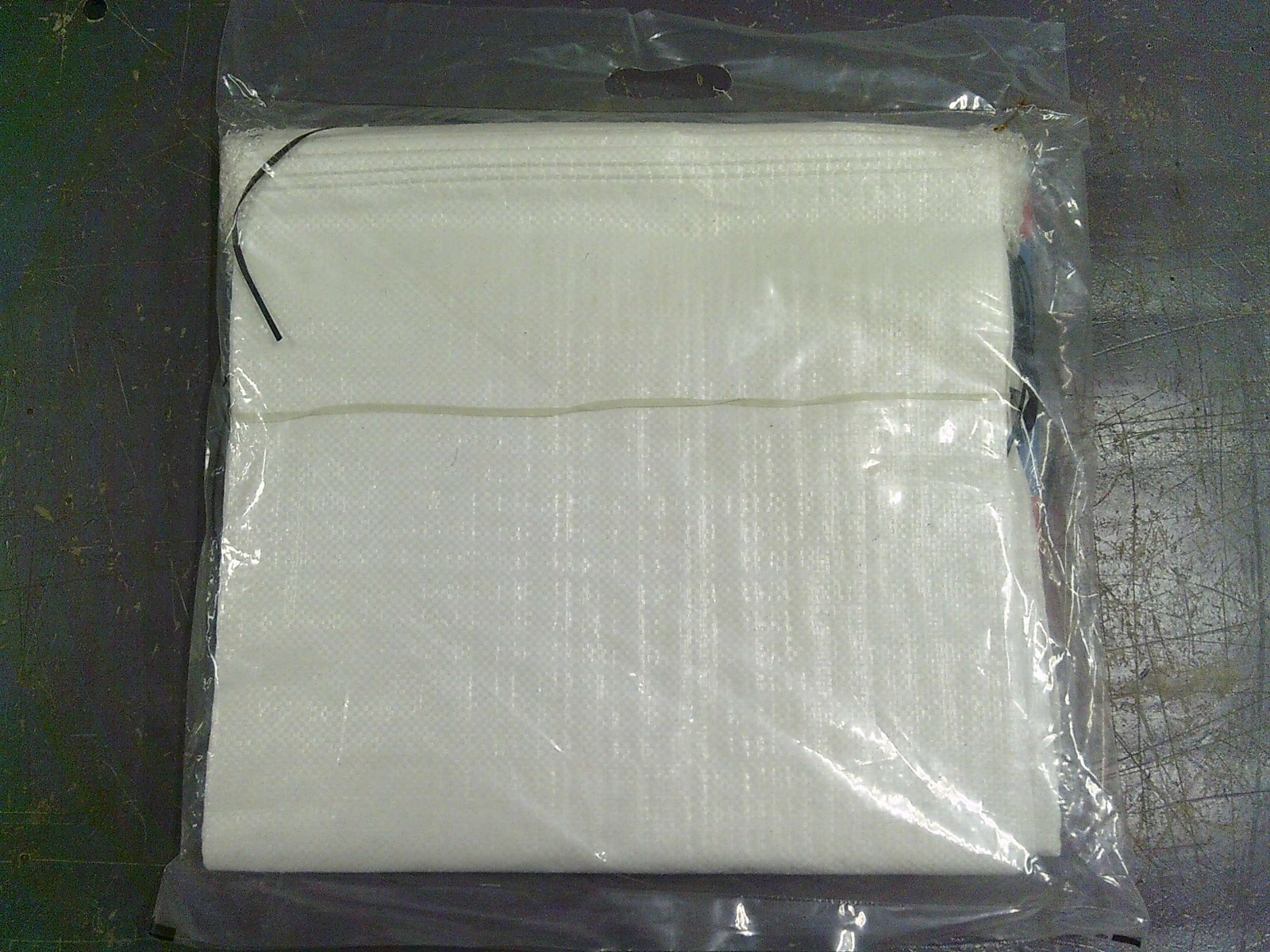 (25-Pack) DURASACK 15 in. x 27 in. White Woven Sand Bags with Tie String