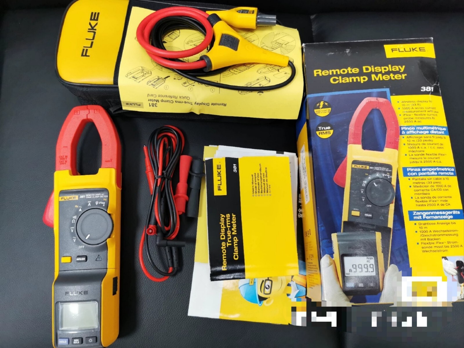 Fluke 381 Remote Display True RMS AC/DC Clamp Meter with iFlex NEW
