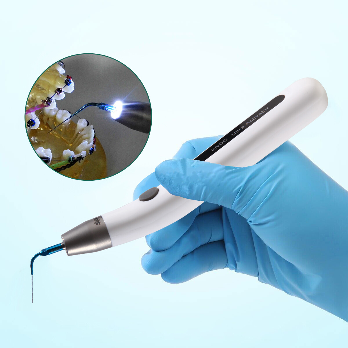 Endo Ultra Activator Dental Ultrasonic Root Canal Irrigator Handpiece 6 Tips DL