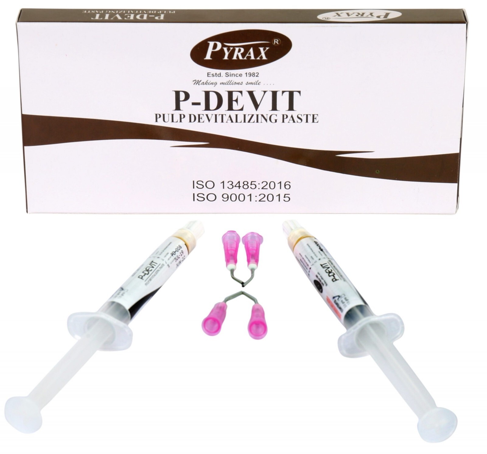 Pyrax P-DEVIT Pulp Devitalizing Paste 2 x 3gm Syringe Pack (Like Voco Depulpin)