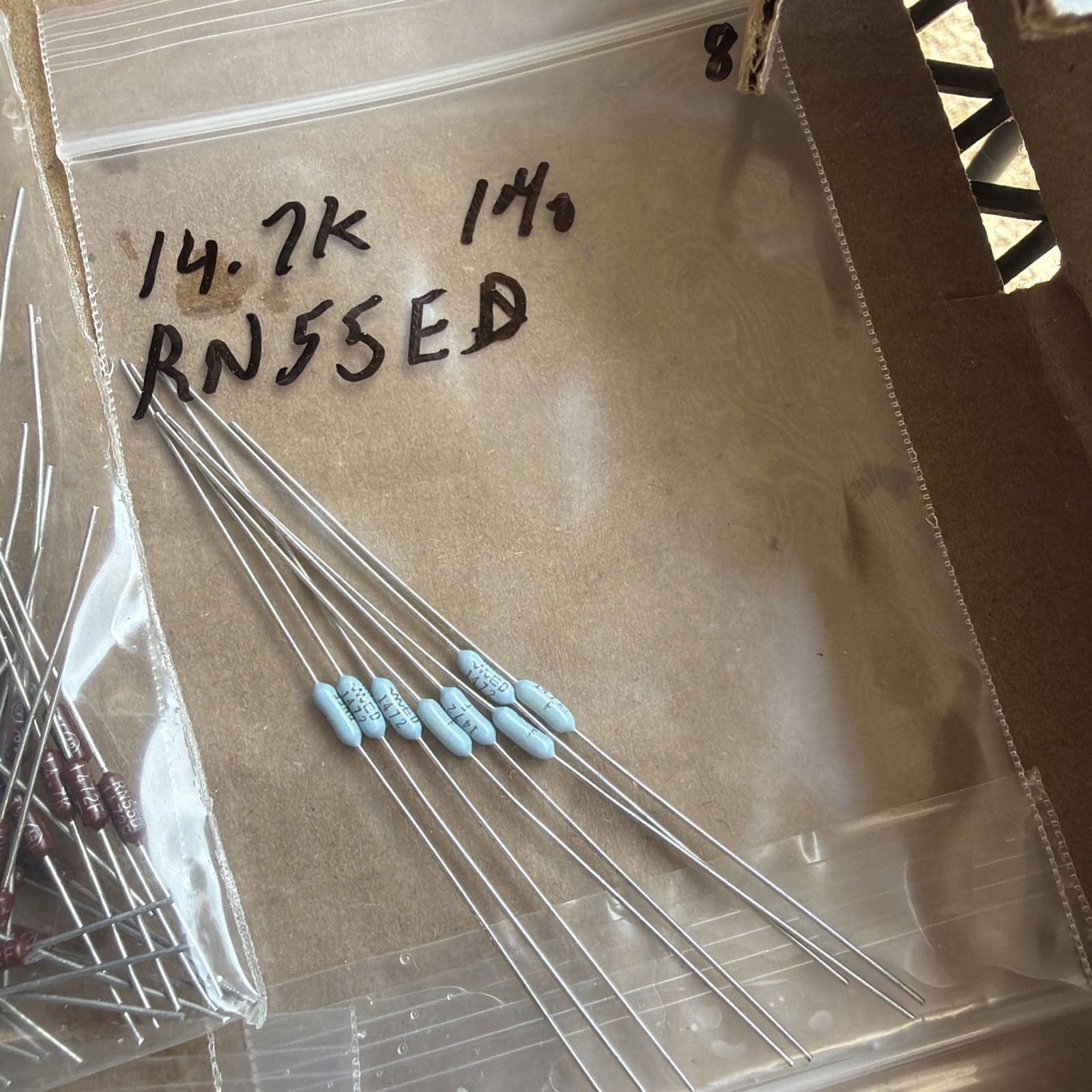 425pc Group Lot Of RESISTORS Dale & Other Mfg Look At Pictures New & Used #6