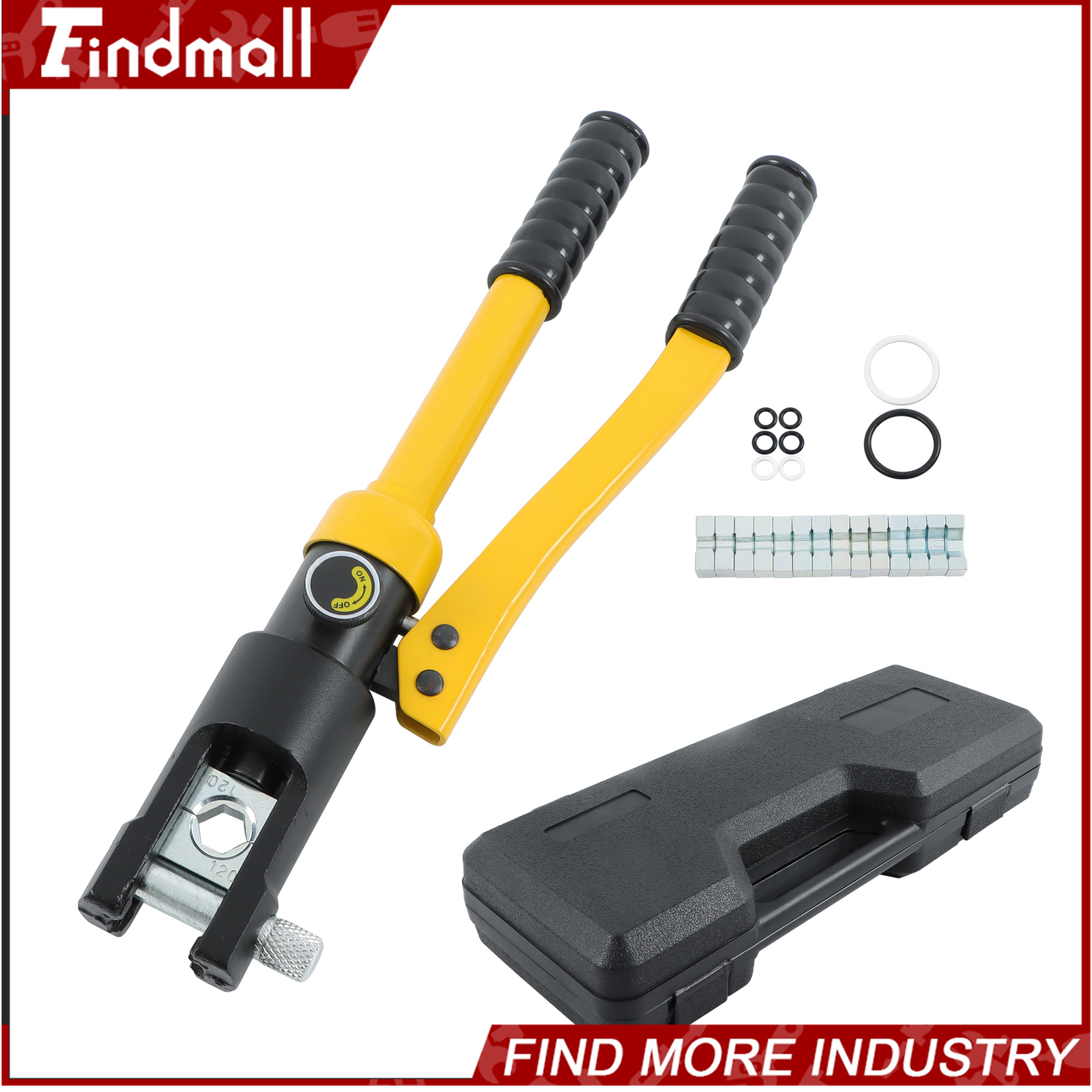 Findmall YQK-120 12T Hydraulic Wire Crimping Tool Cable Lug Terminal Crimper