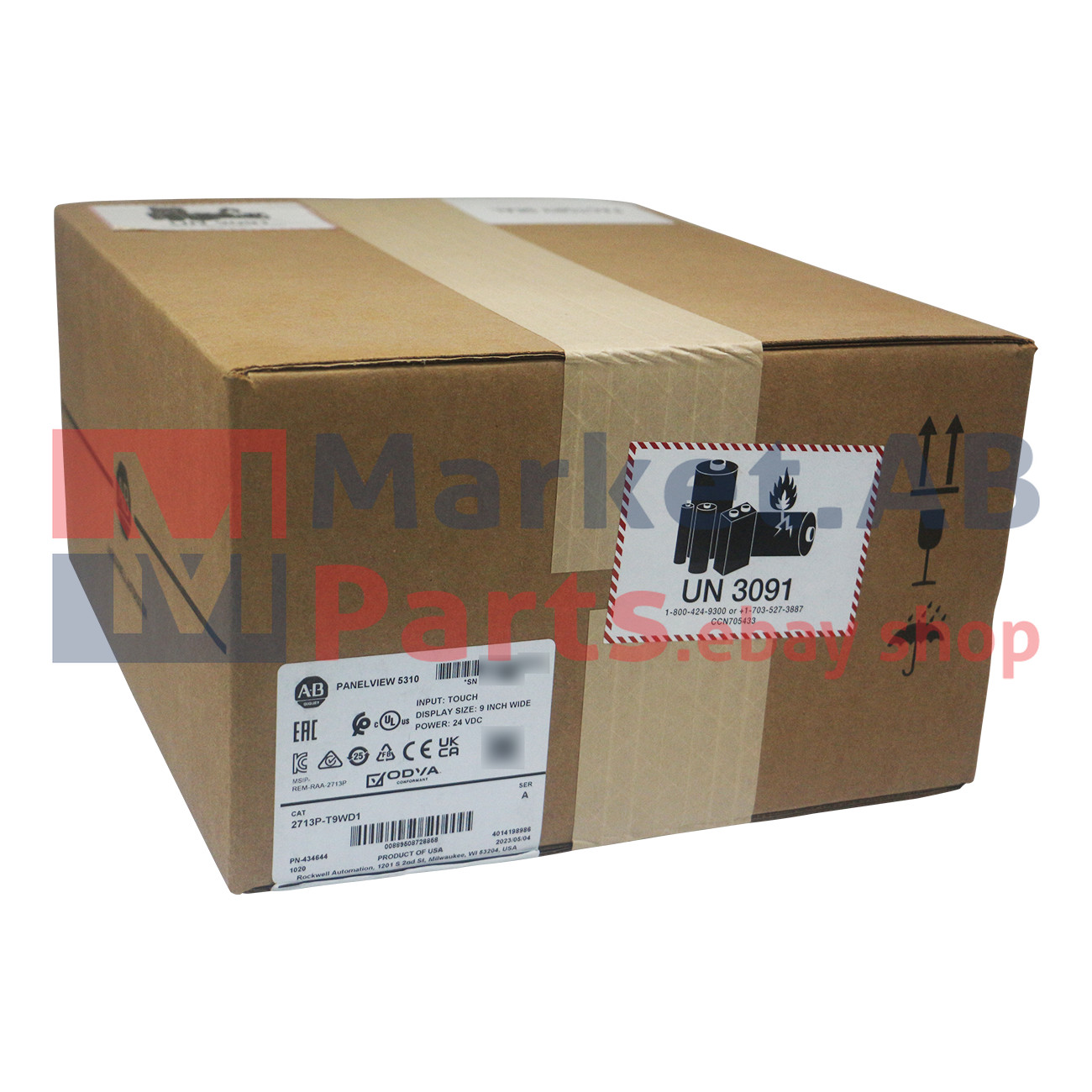 New Allen Bradley 2713P-T9WD1 PanelView 5310 24VDC Touch Wide Display
