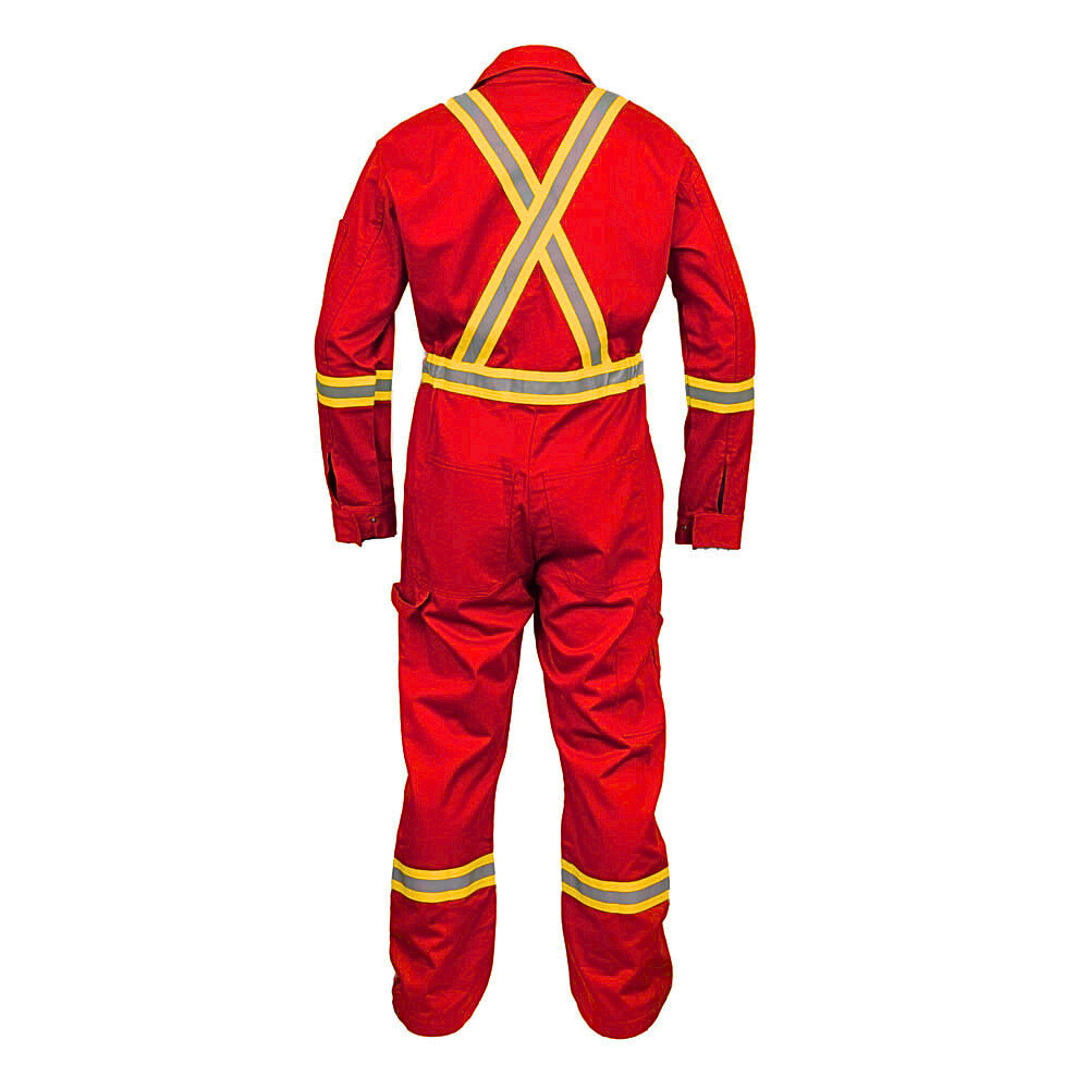 Safety High Visibility Hi Vis Work Coverall with Leg Zipper-Full Sleeve-100%C
