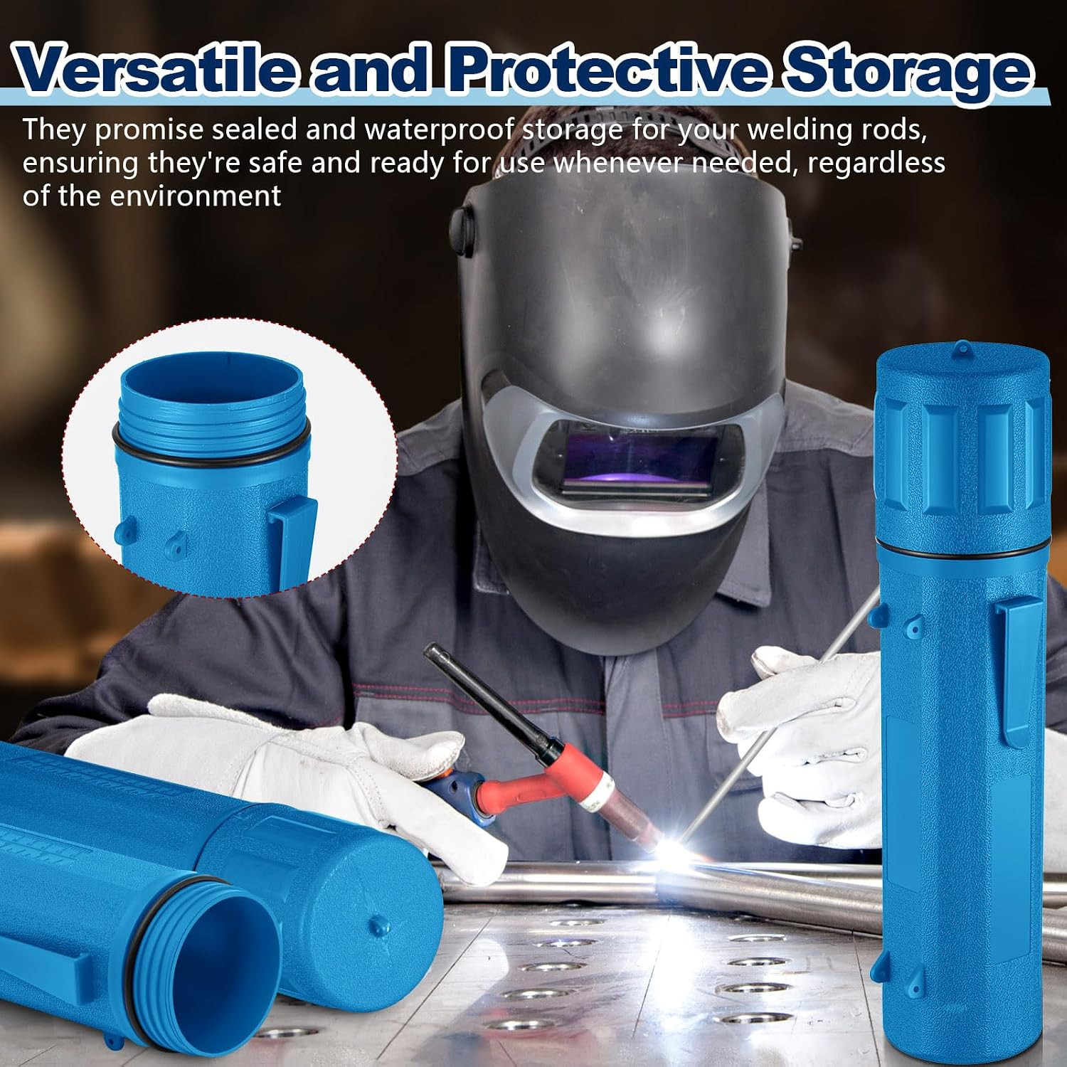 8 Pcs Welding Rod Holder Stick Welding Electrode Rod Storage Tube 14 Inch Rod St