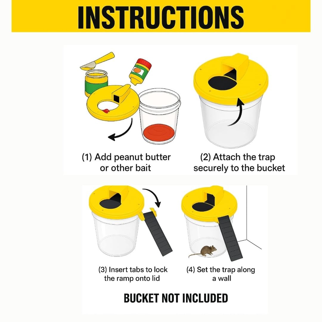 THE PERFECT PART Mouse Rat Trap Flip & Slide Bucket Catcher…