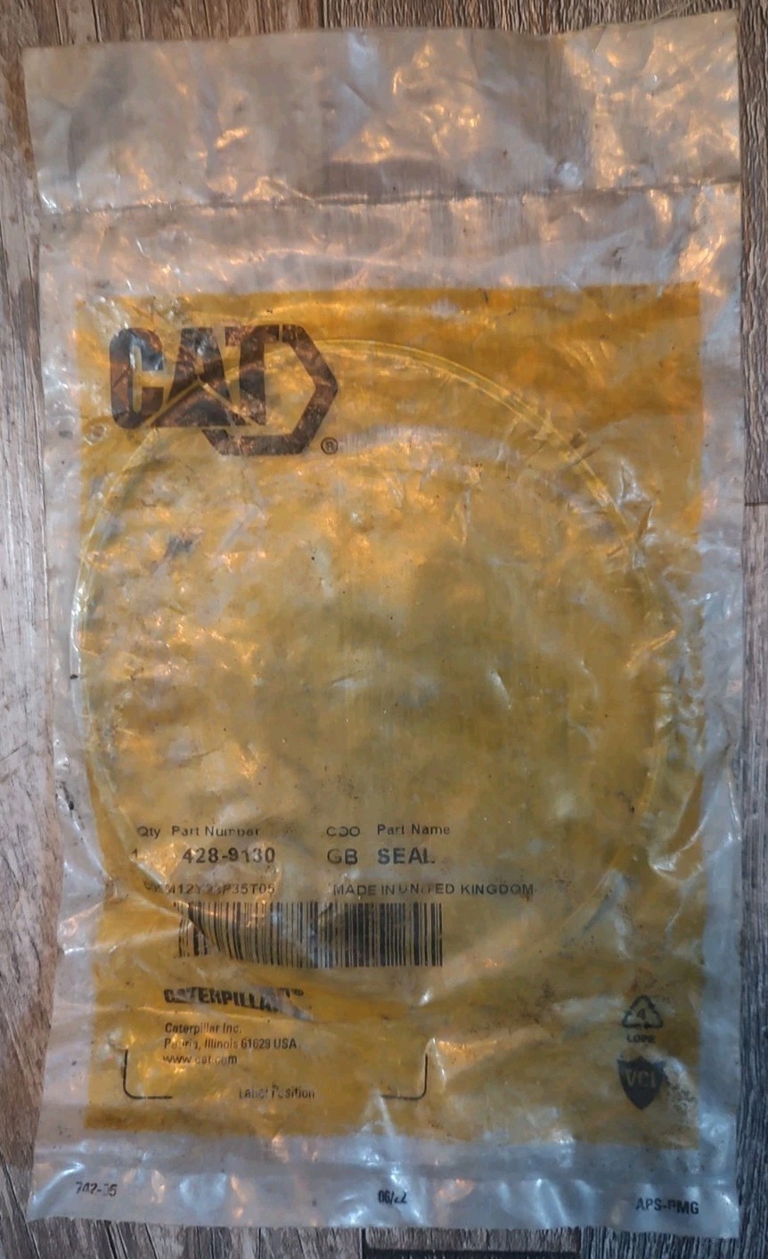 Genuine Caterpillar 118.50MM MAXIMUM INNER DIAMETER GASKET SEAL Part# 4289130