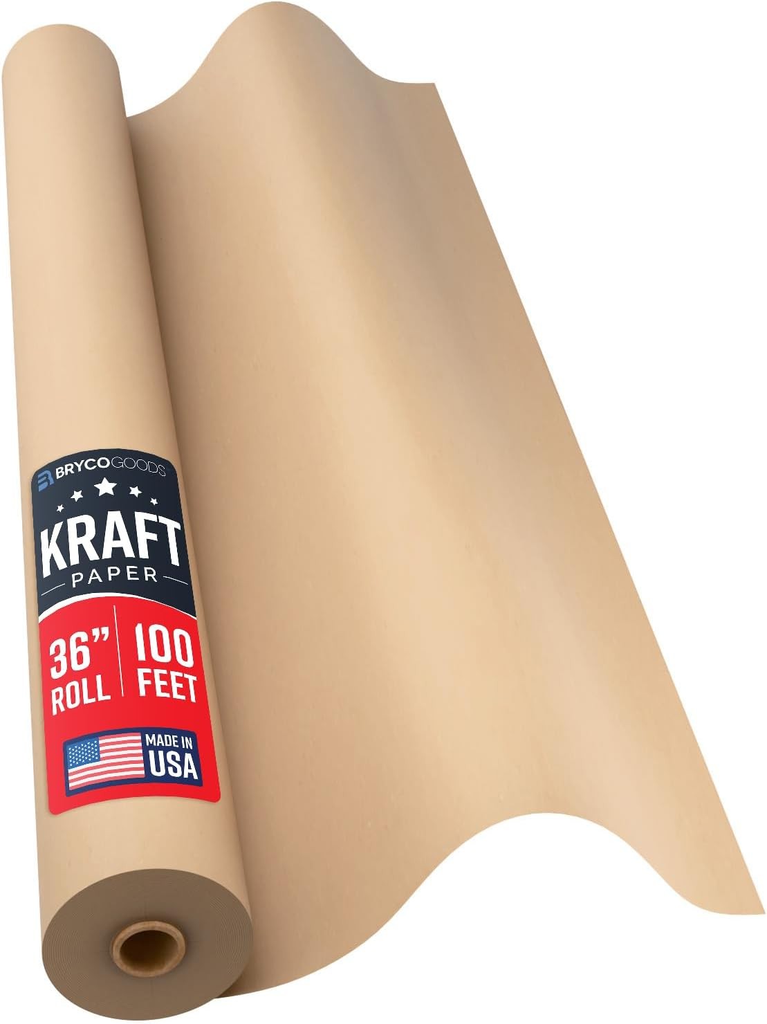 Large Brown Kraft Paper Roll – 36″ x 1200″ 100 ft
