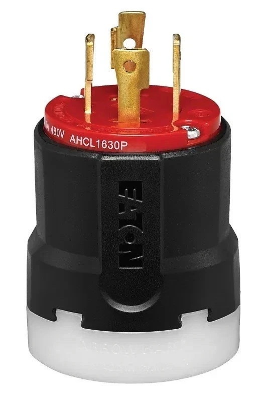 Eaton AHCL1630P HBL2731 71630NP L16-30P 30 Amp 480V Twist Lock Male Plug NEW