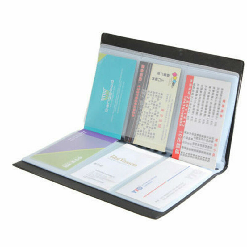 120 Cards Business Name ID Credit Card Holder Book Case Keeper Organizer