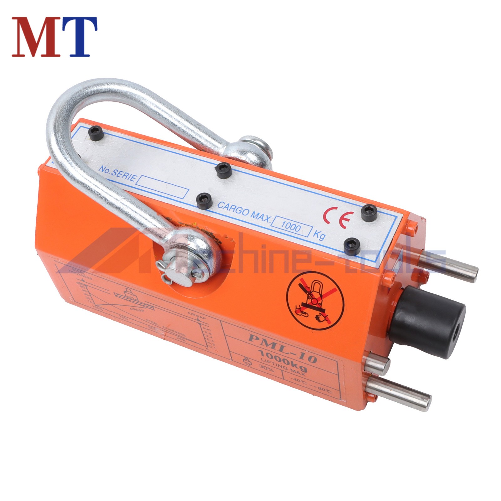 2200Lbs/1000kg 2 Safety Factor Magnetic Lifter Lifting Magnet Neodymium Hoist