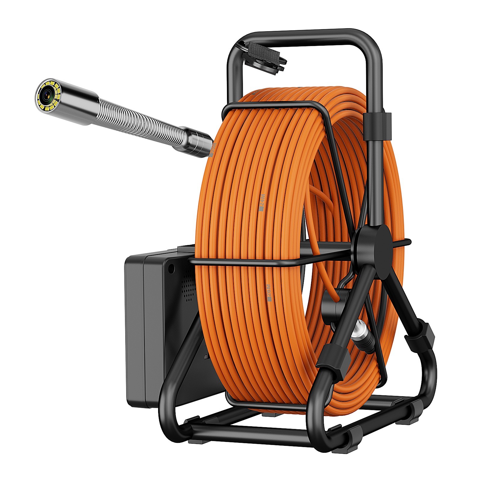 30M Sewer Pipe Inspection Camera, DVR Pipeline Industrial Endoscope 4.3″in IP68