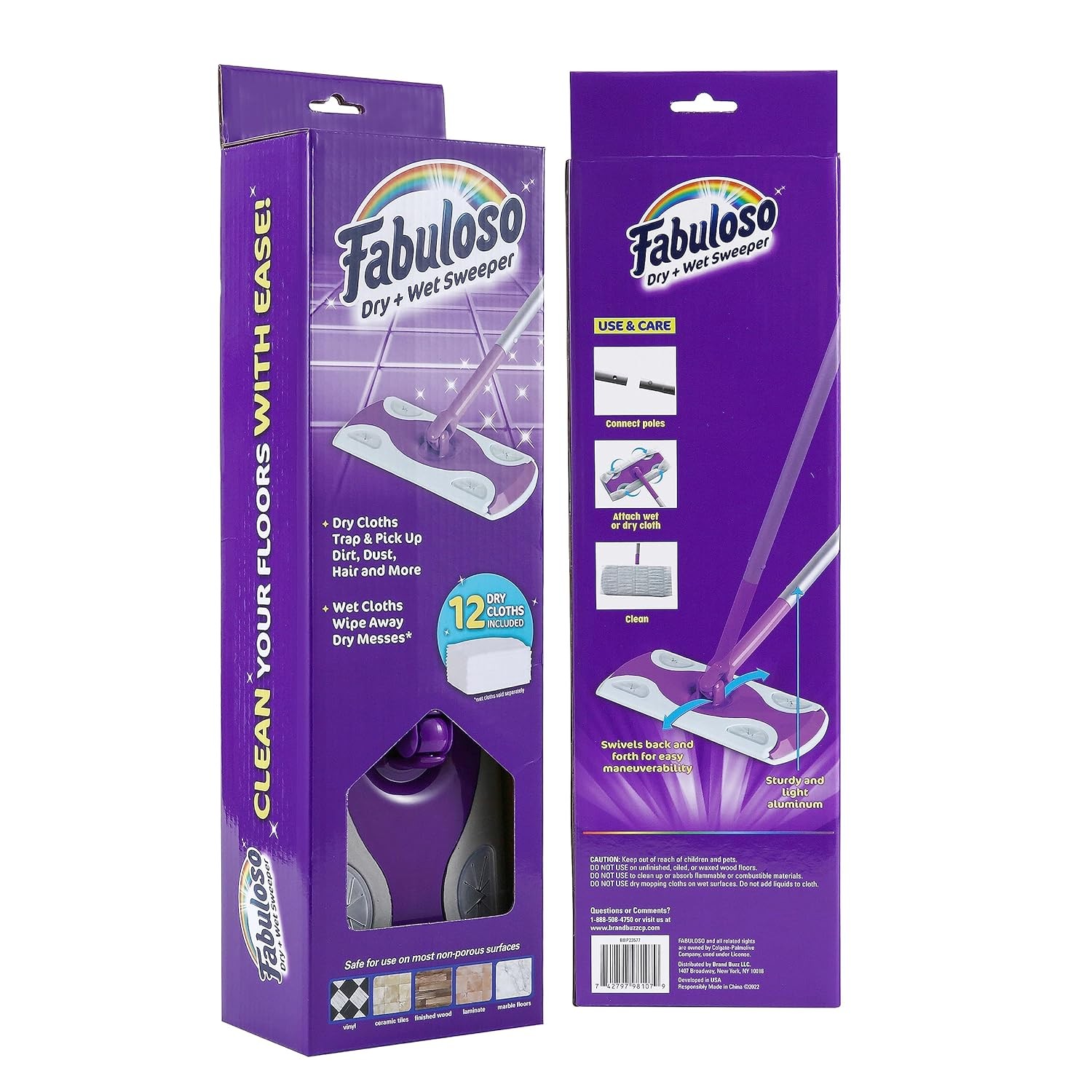 Fabuloso Dry and Wet Sweeper with Bonus 12 One Size,
