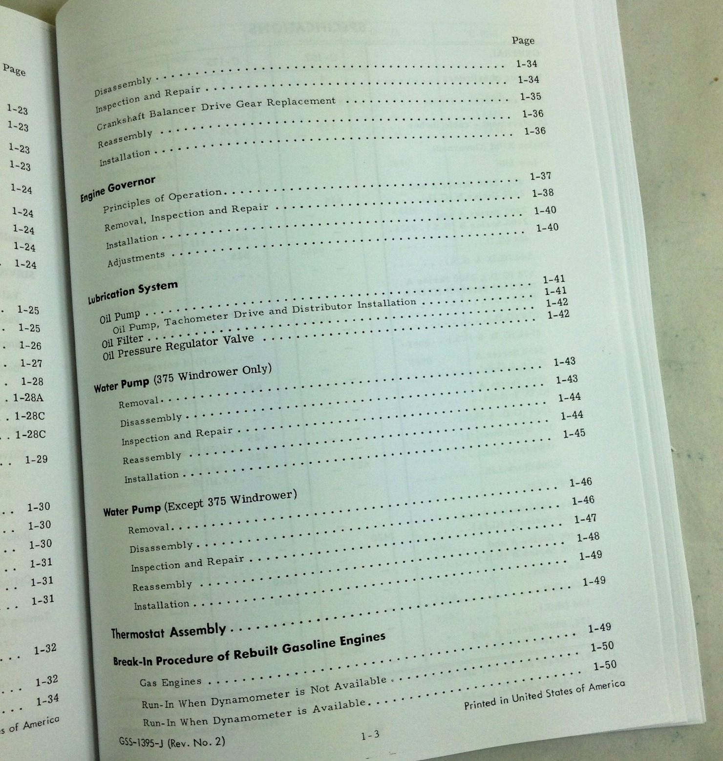 Farmall C-157 C-175 C-200 Engine Fuel Service Shop Repair Manual International