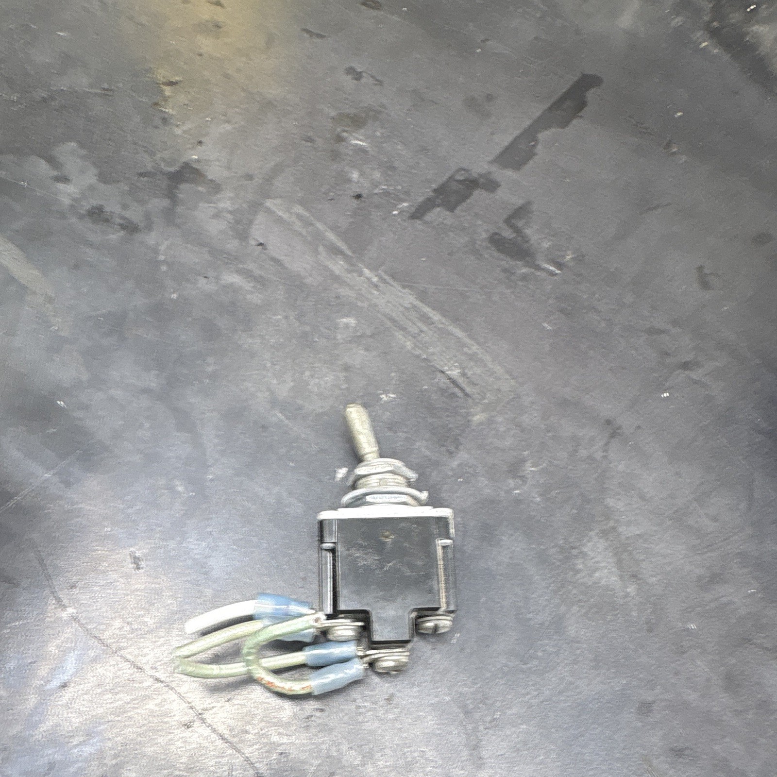 Toggle Switch with Wire Leads Silver/Black Toggle/Joystick Style Industrial