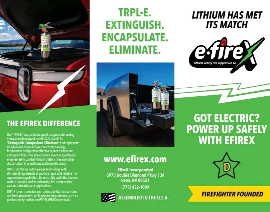 🔥eFireX Lithium Class D Fire Extinguisher Brand New 9 Liter (30lb)W/ Bracket