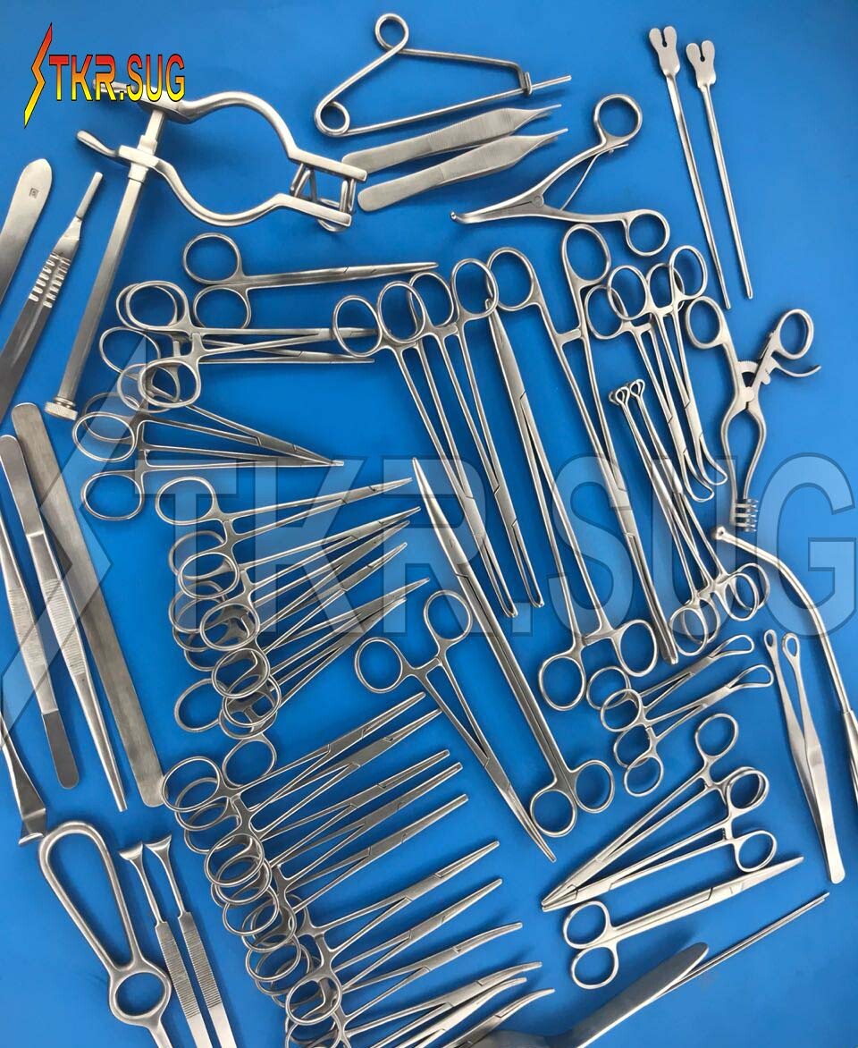 Basic Laprotomy Medical Surgical Orthopedic Instruments 60 PCS A+ Quality