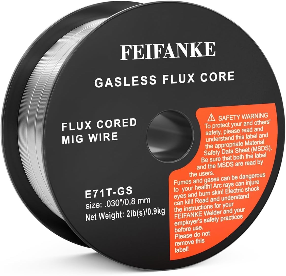 Flux Core Welding Wire .030″-E71T-GS Mild Steel MIG Wire 2 Pounds 1/2/3/4 Packs
