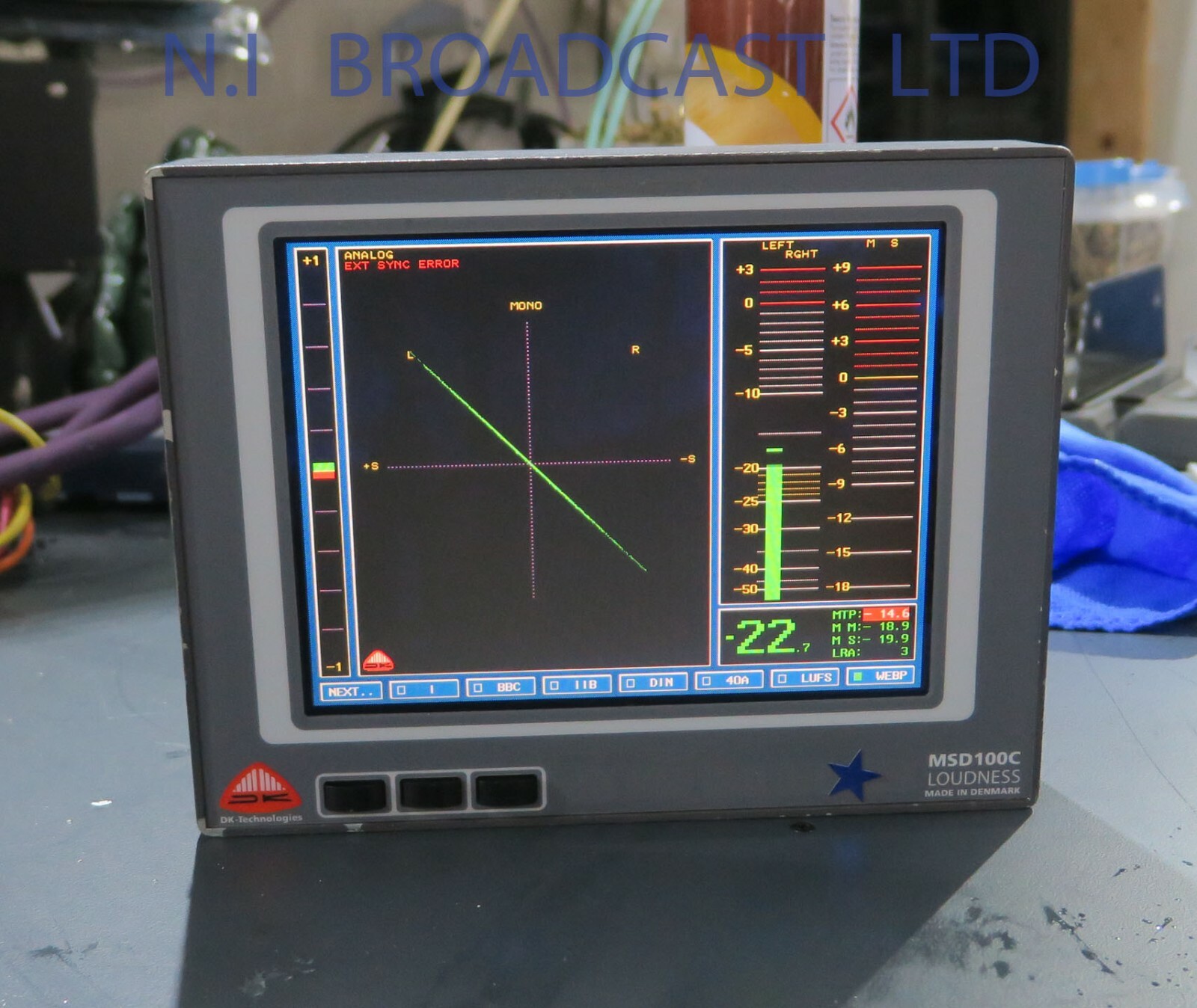 DK audio msd100c loudness monitor with analog and Digital input