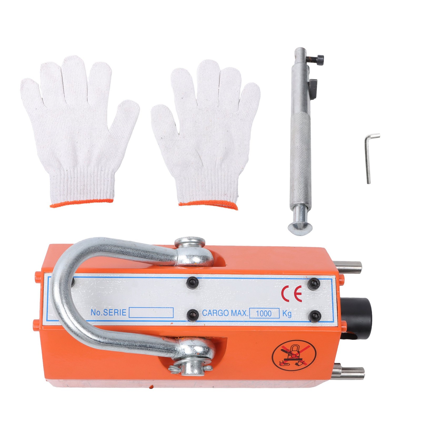 2200Lbs/1000kg Magnetic Lifter Lifting Magnet Neodymium Hoist 2 Safety Factor