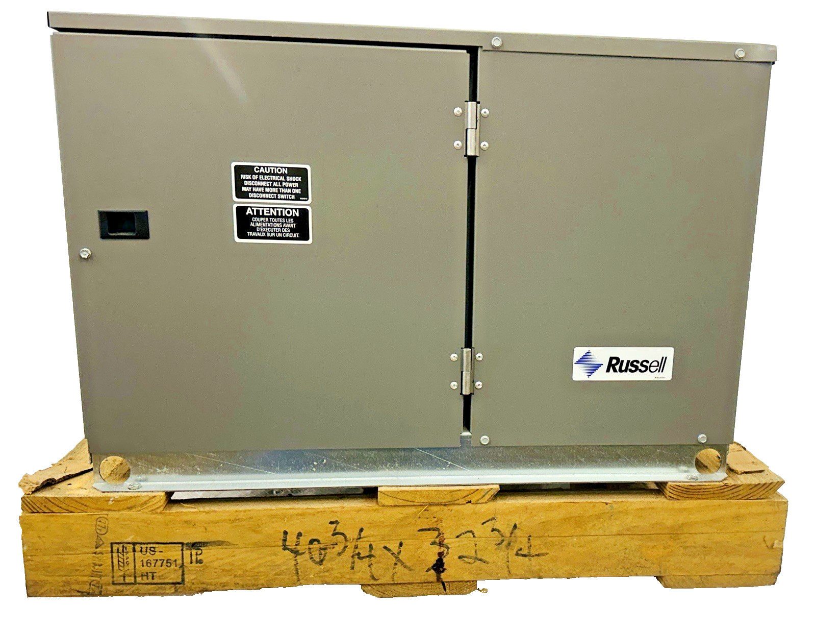 New Russell RFH200E44-EAT 2 HP Outdoor Condenser Unit 208-230 V 3 PH Shipped USA