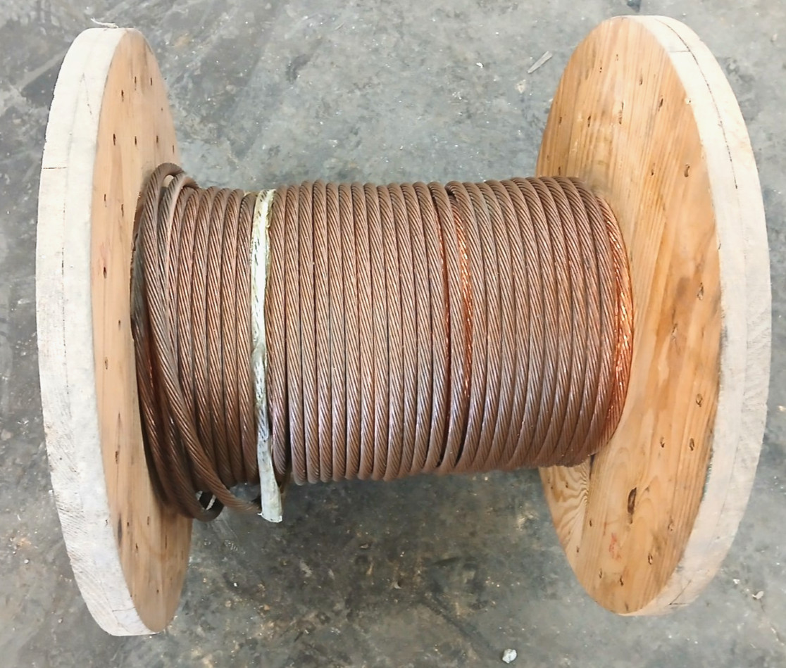 SERVICE WIRE COMPANY BARE COPPER WIRE/CABLE SPOOL 19 AWG 90 FEET LONG