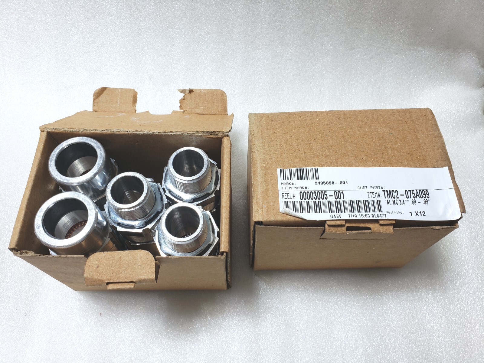 10 Pcs. – APPLETON TMC2-075A099 AL MC 3/4″, .69-.99″ CABLE CONNECTOR