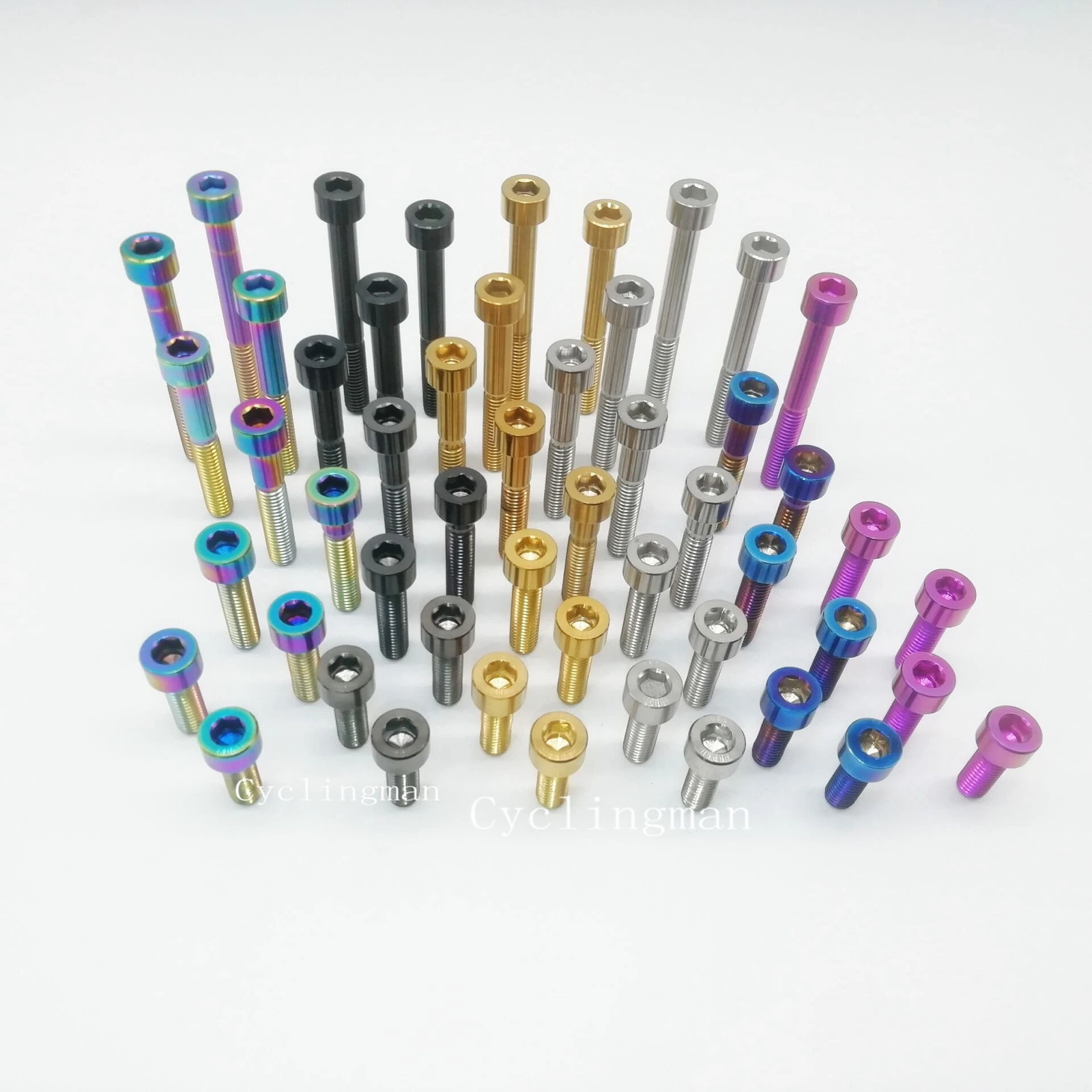 Cyclingman Titanium Ti Bolts M6x16 18 20 25 30 35 40 45 50 55mm Stigma Screw for