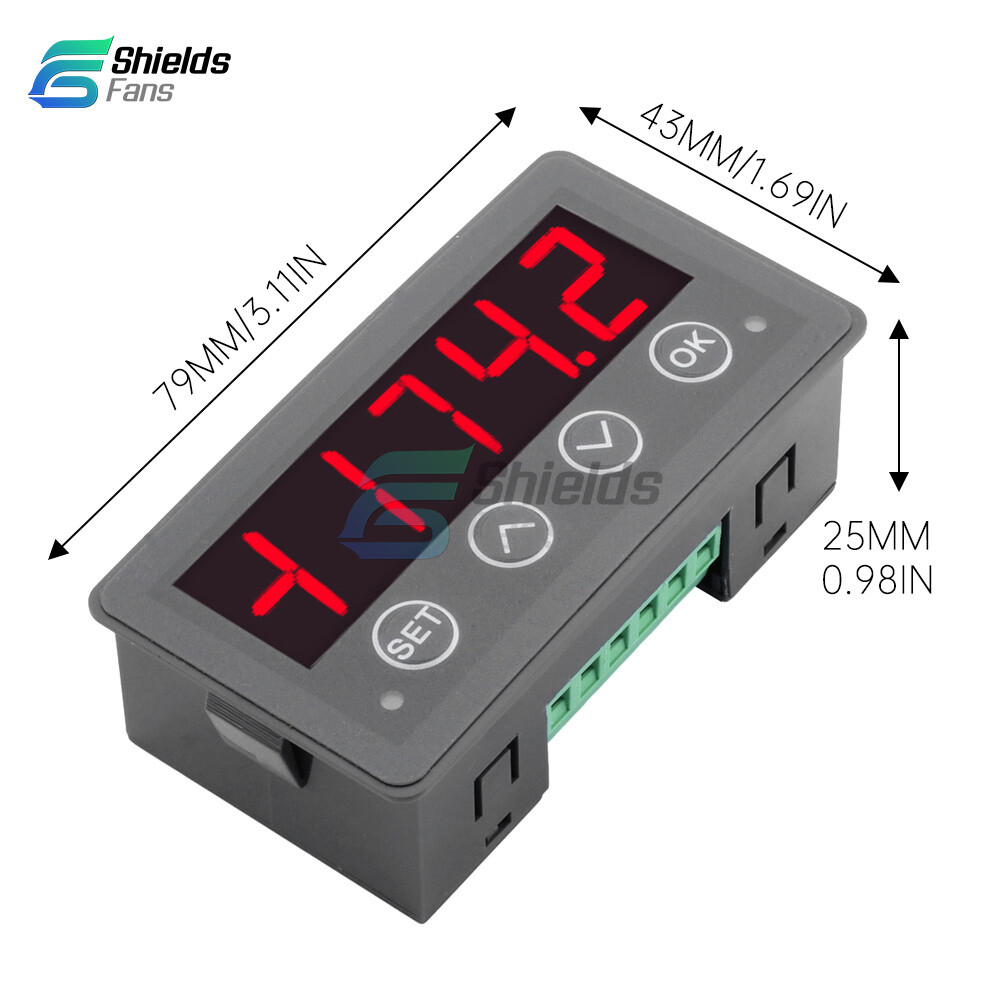 MODBUS-RTU Communication Display Meter RS485 Master-Slave-Monitorable DC 8-25V