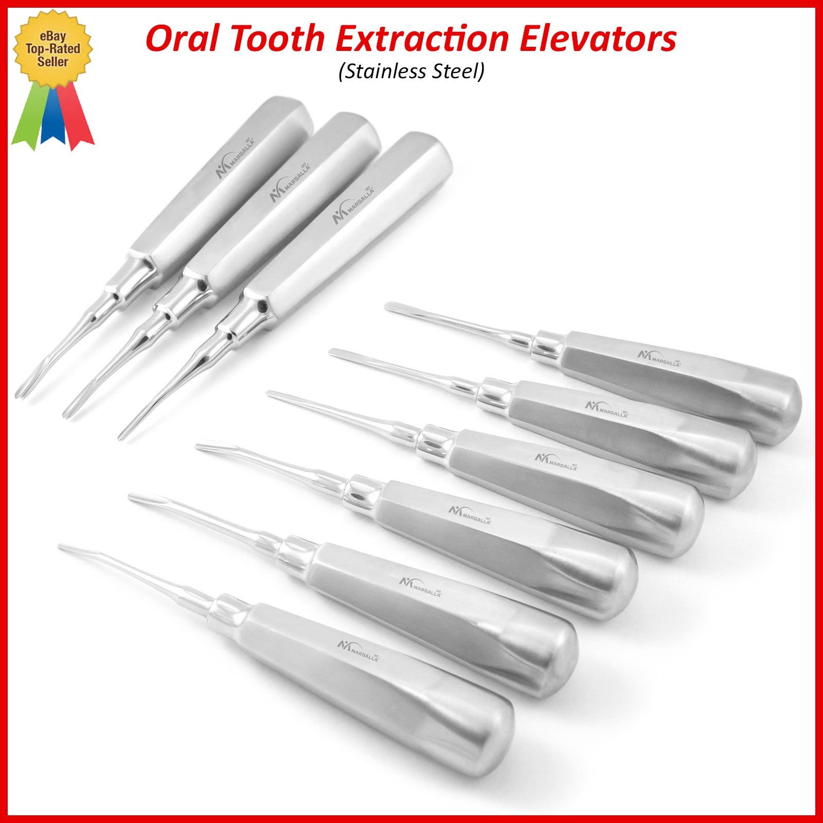Dental Coupland Elevator Luxation Oral Tooth Loosening Extracting Extraction Kit