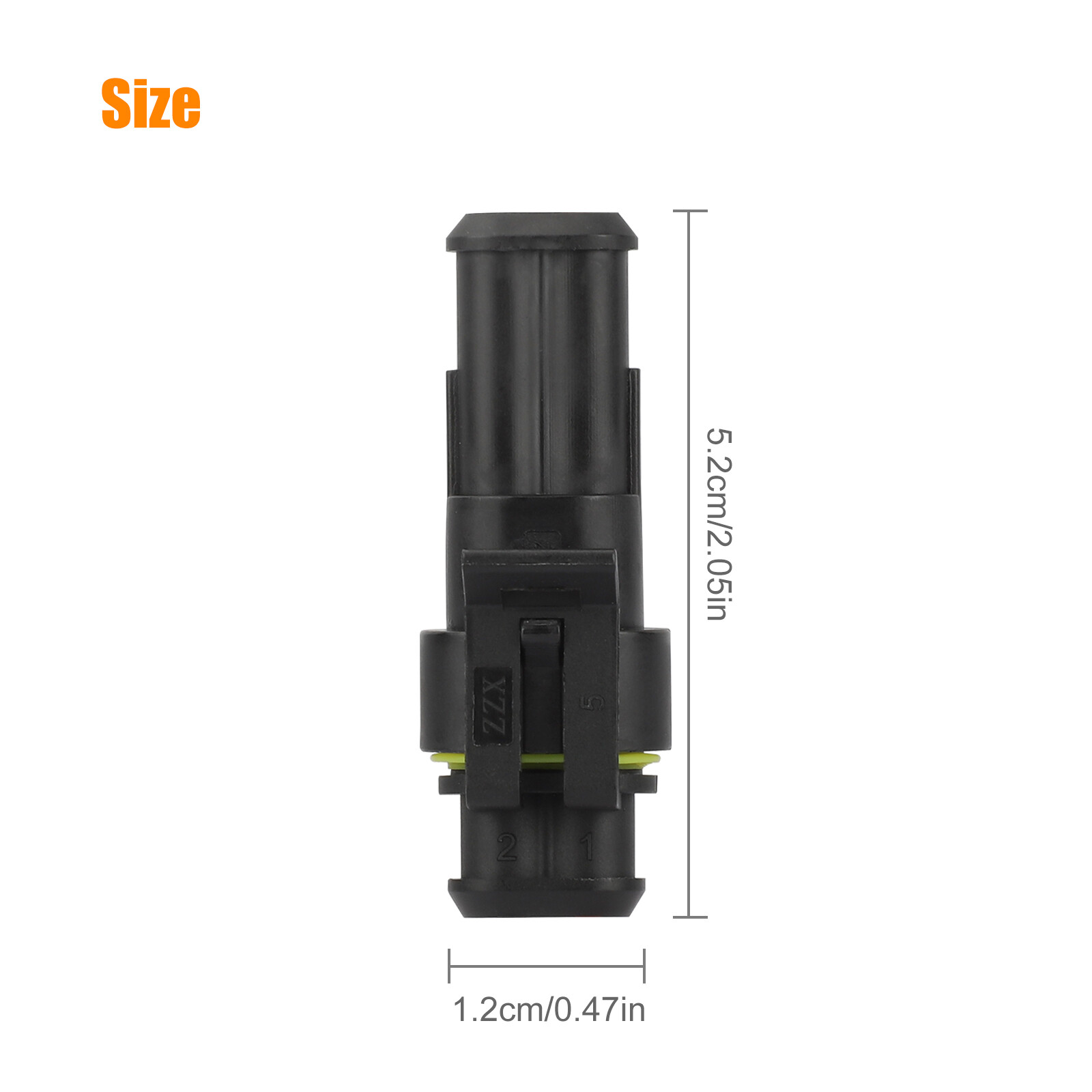 10-Pair Waterproof 12V 2-pin Electrical Wire Connector Plug Cable Boat Car truck