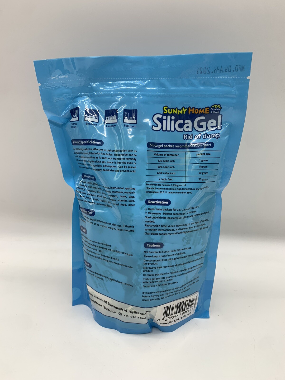 Sunny Home 200 Pack Of 1 Gram Food Grade Silica Gel Rid Of Damp