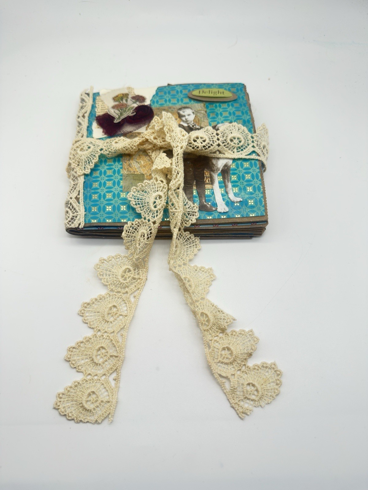Junk Journal Delight Themed Medium Is Brown Paper Bags And Coffee Dyed Paper