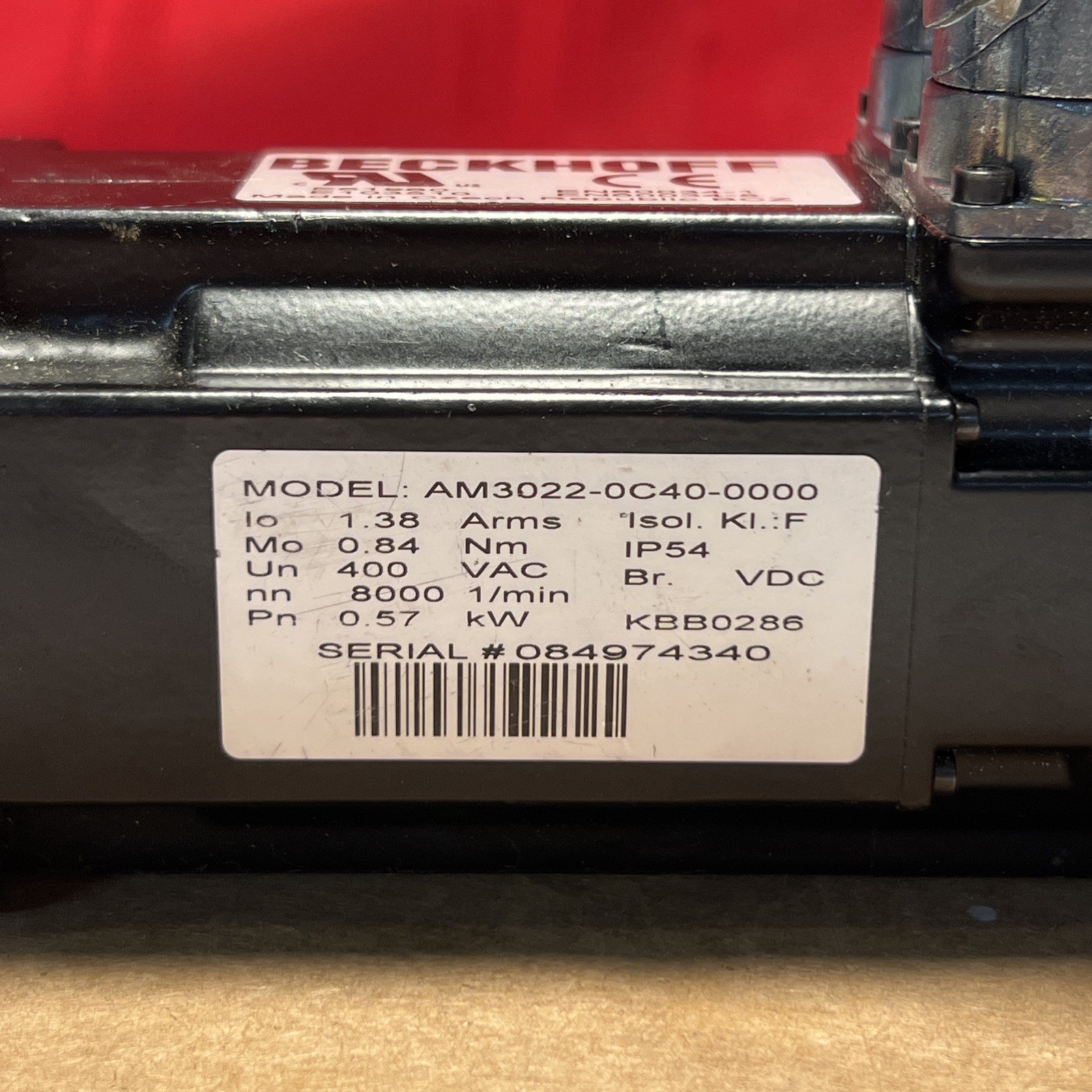 Beckhoff AM3022-0C40-0000 Servo Motor