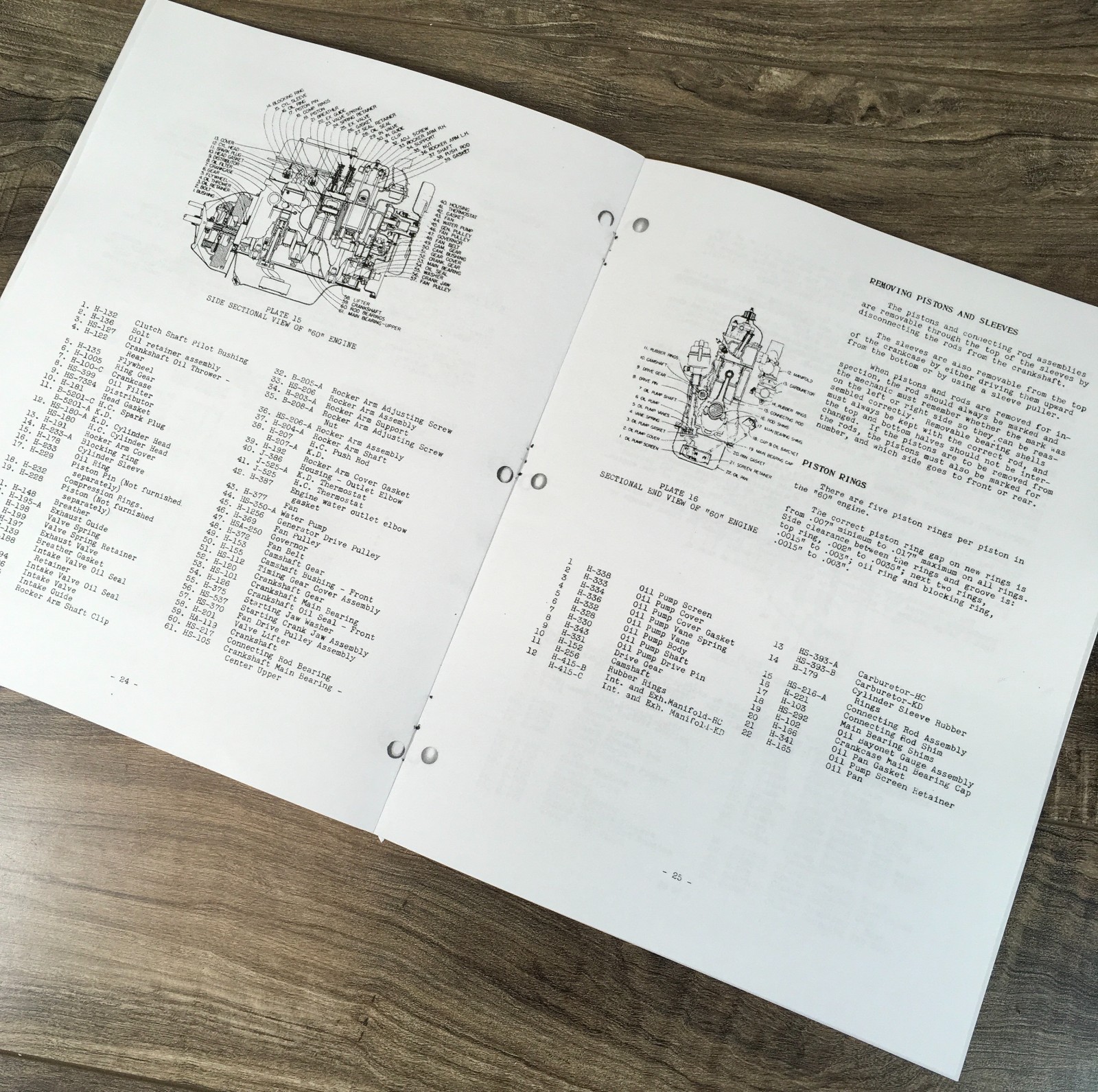 Oliver 60 Row Crop Tractor Parts Operators Manual Set Owners Catalog Book